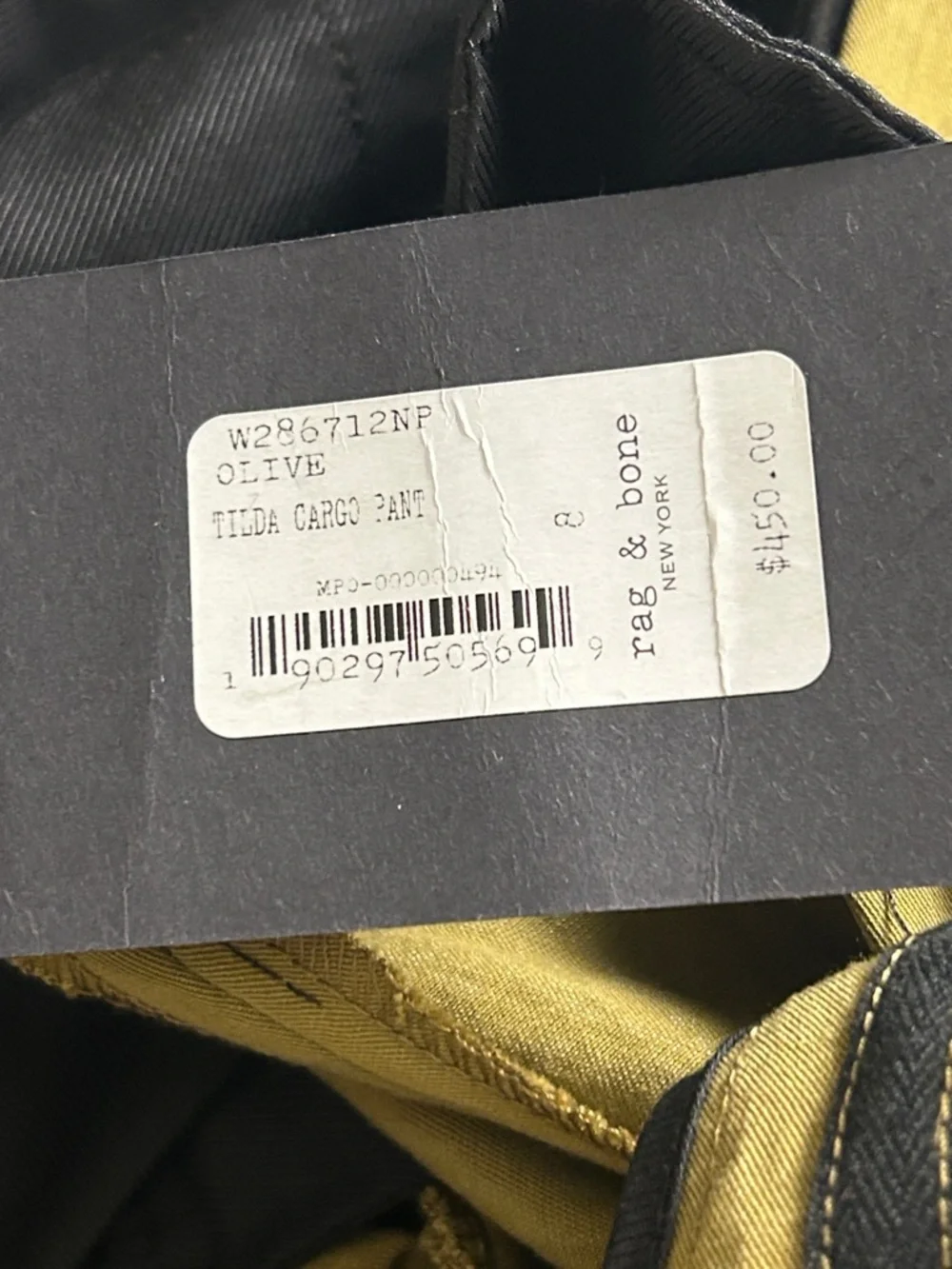 Rag & Bone Tilda Olive Cargo Pants Size 8 - Picture 6 of 12